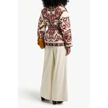 FARM Rio Reversible Belted Printed Shell Jacket | - Cream - View 4