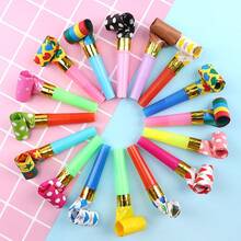 100pcs Random Color Dragon Whistle, Birthday Party Favor, Long Nose Whistle, Wedding Cheering Prop (Slight Defect) - Multicolor - View 7
