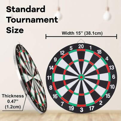Professionelles Dartboard-Set, Papier-Ziel-Dartset für Lässig-Unterhaltung im Innenbereich, Papier-Ziel-Dartboard für den Außenbereich