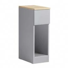 SoBuy Bedside Table With Drawer For Box Spring Bed, Sofa Table, Side Table, Narrow Telephone Table, Nightstand, Bedside Table, Black W X H X D Approx. 20 X 60 X 35 Cm FBT111 - 灰色 - 查看 12