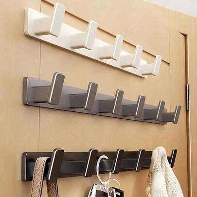 1 pieza Perchero de pared de aluminio con 4 ganchos triple, estilo rústico para colgar abrigos/llaves, adecuado para baño, cocina y entrada
