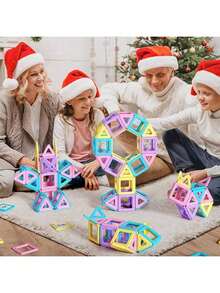 Magnetic Tiles Toys For 3 4 5 6 7 8+ Year Old Boys Girls Upgrade Macaron Castle Blocks Building Set For Toddlers STEM Creativity/Educational Toys For Kids Age 3-6 Christmas Birthday Gifts