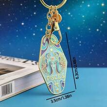 Bộ 12 móc khóa tráng men hình 12 cung hoàng đạo, thích hợp làm quà tặng cho bạn bè, gia đình, quà sinh nhật và phụ kiện trang trí túi xách. - Nhiều màu - Xem 20