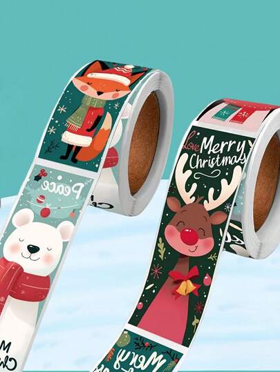 20 件/50 件/120 件圣诞贴纸 - 可爱的圣诞老人、北极熊、欢乐的圣诞设计 - 红色、绿色、金色、白色、黑色、蓝绿色节日色彩 - 适合礼品包装、卡片、装饰品、包装 - 纸质材料 - 适合个人或商业用途、节日贴纸、节日卡片封条、生动的节日图案、季节性工艺品、装饰印章、光滑表面、艺术标签、工匠必备