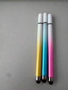 2-In-1 High Precision Silicone Disc Tip Stylus Pen For Smartphones, Tablets, Drawing, Writing - Compatible With Apple IPad, Tablets, Capacitive Screens - Multicolor - View 24