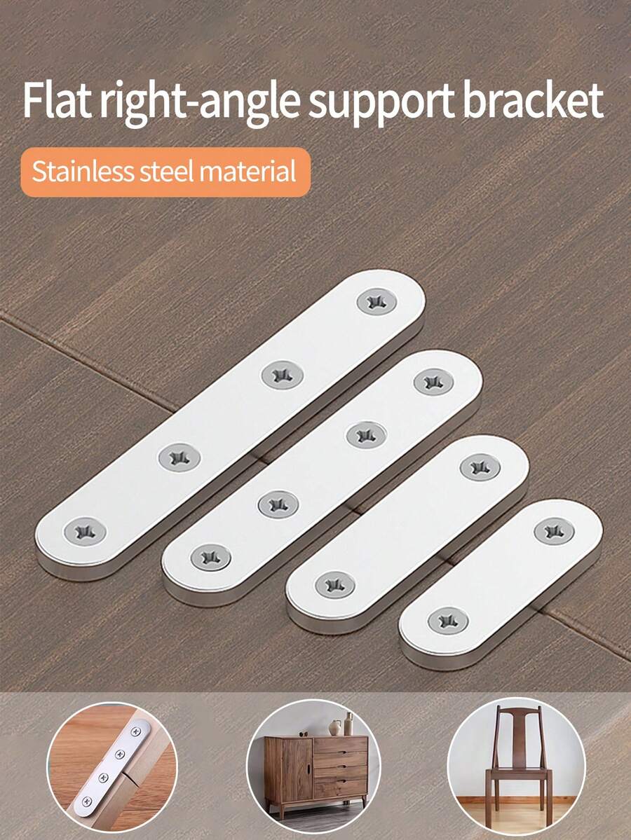 لوحات زاوية قائمة من الفولاذ المقاوم للصدأ، مثبتات اتصال لوح خشبي، أدوات تثبيت زاوية قائمة من الفولاذ المقاوم للصدأ، مشابك لوحة الاتصال، دعامات إكسسوار، دعامات زاوية مسطحة من الحديد لأدوات الأثاث