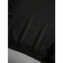 Men'S Halloween Candy Inspector Graphic Fleece Hoodie - Oversized Loose Fit Soft Sweatshirt With Pockets, Spooky Bats & Candy Corn Design, Casual Pullover For Costume Parties & Casual Attire (Black) - Black - View 5