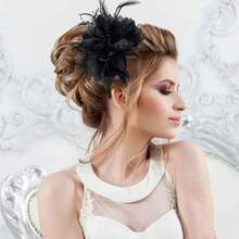 Fascinators For Weddings, Fascinator Pink, Elegant Vintage Mesh And Fabric Feather Fascinator Hat For Women, Party Ball Top Hat Jockey Club Headband Accessories Hairband Hair Hoop, Hair Band,