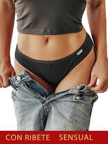 Bộ 3 chiếc quần lót nữ bằng cotton nguyên chất, kiểu dáng cạp chữ V, màu trơn, mềm mại. - Nhiều màu - Xem 7