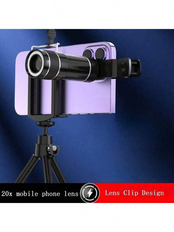 20X Telephoto Lens For Smartphone - HD External Zoom Camera Lens With Auto-Focus | Ultra Clear Long-Distance Shooting | Universal Clip-On Lens For IPho/Ne/Android