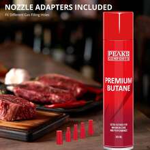 Red Butane Refill Canister Culinary 300ML - Refillable Ultra Refined For Kitchen - Đỏ - Xem 11