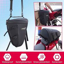 Waterproof Motorcycle Tail Bag Motorbike Back Seat Bags Waterproof Wear Resistant Multi-Functional Durable Moto Rider Backpack - màu đen - Xem 4