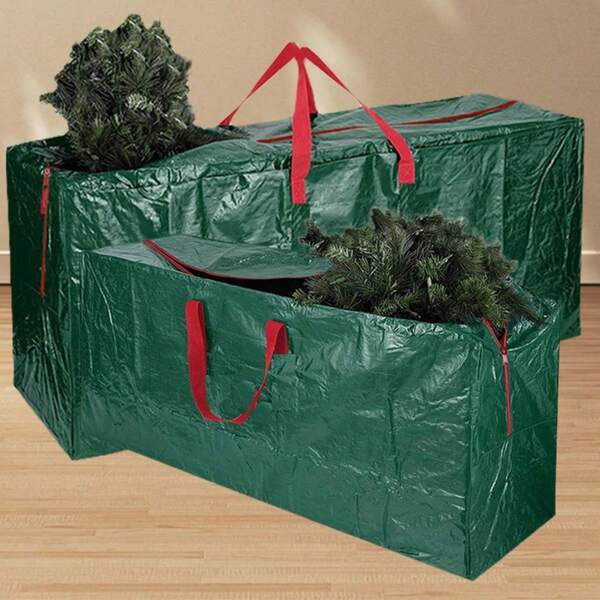 1 Bolsa para Armazenar Árvore de Natal Dobrável, Portátil, à Prova de Poeira e Água, com Grande Capacidade para Embalagem e Transporte