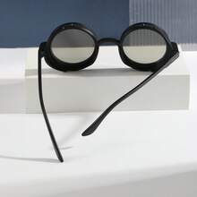 1件男女通用复古朋克风个性街头时尚单品，适合驾驶、钓鱼、日常休闲穿着，锌合金镜框 - 彩色 - 查看 6