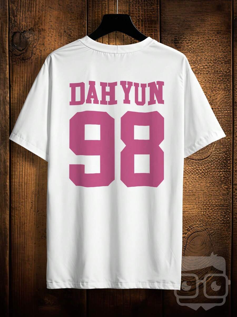 Twice Kpop Dahyun 98 Members T-Shirt Ref 2358 VEST NERD - White - View 1