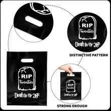 10/20/50个“告别我的20岁”30岁生日派对礼品袋，男女通用“我的青春葬礼”趣味生日装饰 - 黑色 - 查看 4