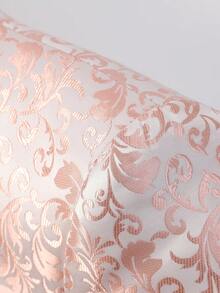 3 Pcs Men Suit Jacquard Blazer Jacket Pants Necktie Shawl Collar Floral Pattern Flap Pockets For Wedding Evening Party Banquet Classic Style - 粉色 - 查看 4