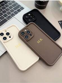 1个可定制姓名文字设计的TPU防震保护手机壳，适用于苹果17/16/15/14/13/12/11 Plus Pro Max Pro、三星Galaxy S25、Galaxy S24 Plus、Galaxy S23 FE、Galaxy S22 Ultra、OPPO系列手机，是万圣节、圣诞节、母亲节、父亲节、生日礼物或节日纪念品送给家人/朋友/情侣的绝佳选择。 - 黑色 - 查看 3