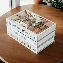 Modern Foldable Fake Book Decor, Minimalist Decorative Book Shelf Desktop Ornament Decorative Books For Home Decor -Faux Books Stylish Decoration Rustic Farmhouse Stacked Display Book Shelf Decor For Living Room, Aesthetic Books For Shelf Decor, Coffee Table Centerpiece, Ideal Festive Gift For Home Enthusiasts & Interior Design Lovers Must - Have Holiday & Home Decor Essential