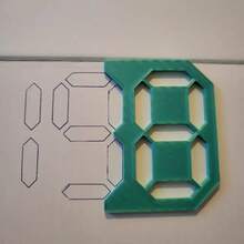 3 Pieces1-9 Number DIY Digital Painting Stencil Set - Turquoise And White Gridlined Stencil Panels For Art, Wall Stickers, Planners, Scrapbooking, Craft Materials - Reusable Dotted Guides For Hand Drawn Crafts, Stencils, Building Materials, Stenciling Tools