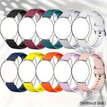 10 Pack Bands Compatible With Samsung Galaxy Watch 7 6 5 4 40mm 44mm Watch 6 Classic Watch 5 Pro Watch 4 Classic Active 2 Band 20mm Soft Silicone Sport Strap Wristbands For Women Men