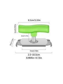 1 Piece Stainless Steel Twist Cap Opener, Universal Adjustable Bottle Opener, Thickened Lid Opener, Labor-Saving Twist Cap, Suitable For The Elderly With Weak Hands And Arthritis - Can Be Easily Used As A Bottle Opener, Can Opener And Jar Lid Opener.