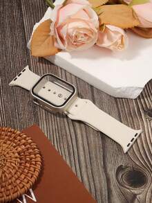 时尚可调节防滑硅胶表带和保护壳 - 星光/星光 - 查看 4