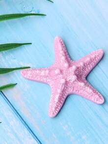 4Pcs/Set Blue Starfish Decorative Home Accessories,Resin Statue Art Crafts Ornaments For Living Room,Shelf Decor Outdoor Patio Decor