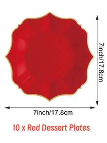 10 Stücke/30 Stücke/50 Stücke 23 cm Weihnachts-Mittagsteller - Pappteller für Geburtstage, Babypartys, Weihnachten, Hochzeiten und Bridal-Shower