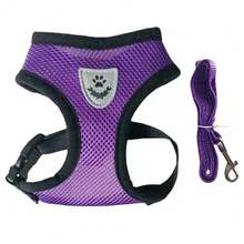 Breathable Mesh Harness For Small/Medium Dogs & Cats, Adjustable Pet Leash, Multi-Layer Design For Comfort And Safety, Suitable For Outdoor Walking And Training