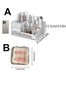 1pc Men's Dressing Box, Perfume Facial Cleanser Styling Spray Hair Gel Storage Rack, Desktop Storage Case, Bathroom Shelf, Bathroom Sink Storage Box, Multi-Purpose Storage Basket, Skin Care Products Bottle Storage Accessories, Gifts,Gifts For Women,Christmas Gifts,Gift Ideas For Women - Multicolor - View 10