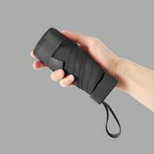 1pc Portable Mini Pocket Umbrella, Folding Umbrella For Rainy And Sunny Days, Mini Pocket Waterproof Portable Travel Umbrella, Parasol For Women With UV Protection, 2-In-1 Mini 60% Folding, Ultra-Light And Compact, Mini Travel Umbrella, Compact And Portable Umbrella For Sunny And Rainy Days, Sun Protection, 99% UV Protection, Suitable For Men And Women, Durable Structure, Sun And Rain Protection, A Must-Have For Back-To-School Season And Travel