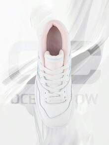 New Balance 550 White Rose Sugar (GS)– Women's Lifestyle Sneakers – Shose For Woman-Vintage-Spring & Summer-Inspired Running Shoes, Shock-Absorbing Comfort, Gym To Streetwear Casual Wear-Easter Gift–GSB550HW - 白/Rose Sugar - 查看 4