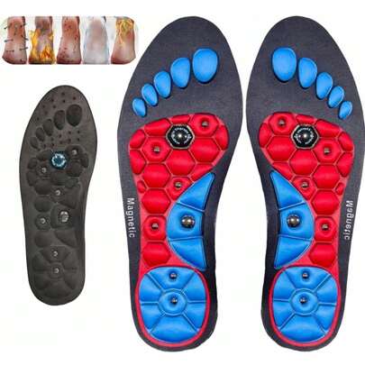 1 Paar Akupressur-Einlegesohlen, Fußmassage-Pad, bequemes Gehen, Fußyoga-Massageeinlagen, Trainings-Zubehör
