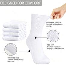 12/6/2Pairs Pairs Diabetes Socks,Cushioned Ankle Socks, Breathable Non-Binding Socks For Men & Women,Soft Ankle Socks, Fat Socks, Thin Breathable Comfortable Socks, - Moisture Wicking, Non-Binding Loose Fit, Breathable Mesh Upper - Machine Washable, Assorted Colors, Unisex Design For Swollen Feet, Cast, And Wide Calf - Perfect For Post-Injury Or Post-Surgery Recover - Multicolor - View 3