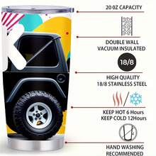 1pc 20 Oz Stainless Cup|The Quack Duck Journey|Available In Multiple Sizes For Different Needs|Tumbler|Enjoying Hot Cocoa On A Chilly Winter Walk|Hot And Cold|The Quack Duck Journey