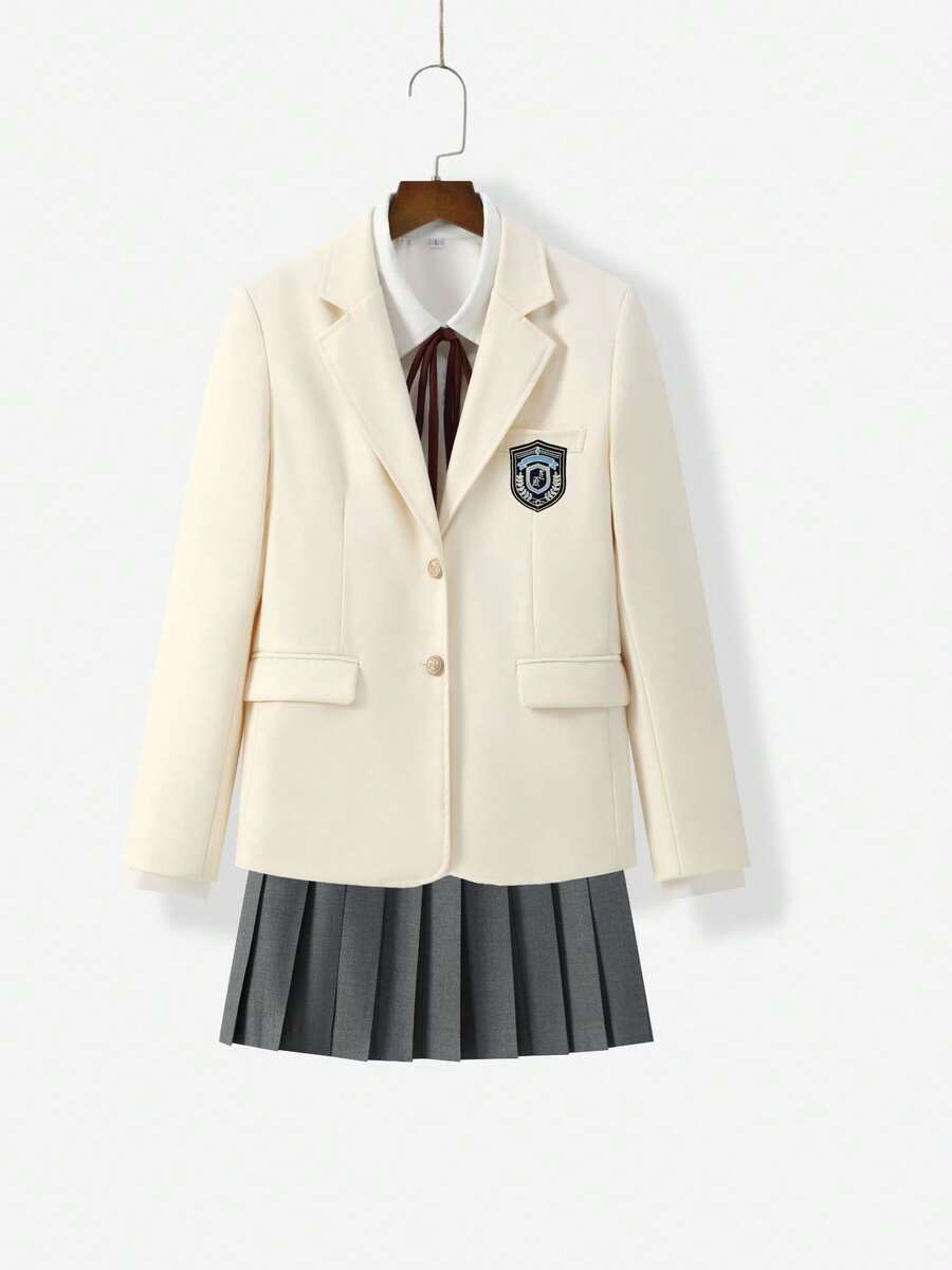 Cosplay Clothing - Bộ đồ vest bốn mảnh màu mơ sữa - Xem 1