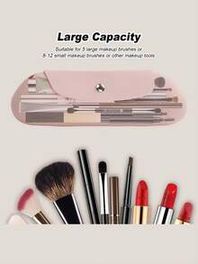 3个装硅胶化妆品收纳袋，防尘化妆刷收纳盒，便携式储物盒，户外旅行化妆品补妆配件袋