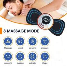 AXH New EMS Massage Patch, Mini Neck & Back Muscle Relief Stimulator Pad, Portable Leg & Body Healthcare Tool - Multicolor - View 12