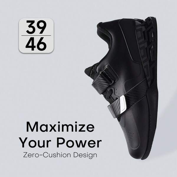 Buty do martwego ciągu dla mężczyzn, profesjonalne antypoślizgowe buty do przysiadów do trójboju siłowego, stabilne buty treningowe do podnoszenia ciężarów z gumową podeszwą