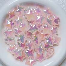 10 件独特的 UV 镀亚克力果冻心形珠带孔，适用于 DIY 手机吊饰和钥匙扣 - 时尚珠宝制作用品