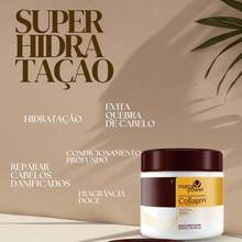 Maca Power Original Shampoo And Conditioner Kit - Collagen Mask 500ml + Hair Ends Repair Oil - Naranja Coral - Ver 4