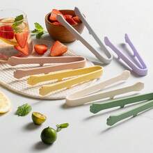 2 pezzi Mini pinze per alimenti in silicone, a forma di zampa di gatto, adatte per patatine, frutta, cubetti di ghiaccio, torte, pane, zollette di zucchero - Multicolore - Visualizzare 9