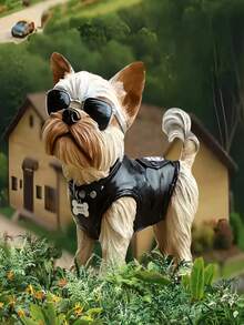 1 Peça Cartão Criativo de Inserção de Jardim, Cartão de Inserção Decorativa de Chão com Cachorro, Prop Decorativo, Cartão de Inserção de Jardim, Cartão de Chão Decorativo Adequado para Decoração de Jardim Externo, Melhora os Suprimentos Decorativos Estéticos