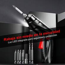Portable Electric Drill Kit With Complete Accessories: Easy Repairs And Construction! - Black - View 3