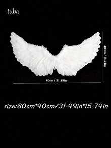 Alas de plumas de ángel, accesorios de disfraz al por mayor para niños y adultos, regalo perfecto para amigos, familia, madres, parejas, esposas, líderes y colegas, adecuado para fiestas de cumpleaños, fiestas, salidas, viajes y vacaciones