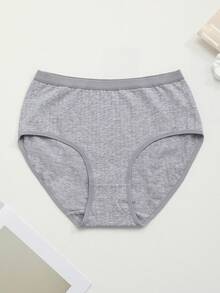 6 piezas de bragas básicas de unicolor en forma de triángulo para mujeres, ropa interior cómoda y transpirable para uso diario y actividad física, de tela suave