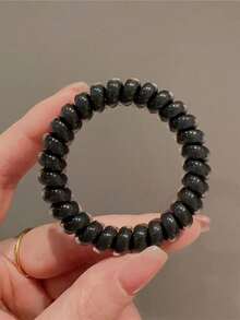 Fashionable New Jelly Color Cute Spiral Hair Ties, Popular Women Ponytail Elastic Hair Accessories ,Ponytail Holders ,Hair Elastics ,Hair Rubber Bands ,Scrunchies ,Hair Rope