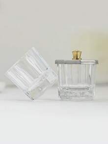 Đĩa thủy tinh pha lê đựng bột nhúng móng acrylic, monome và nước tẩy sơn móng tay (Hình bát giác có nắp bằng thép không gỉ, 1 chiếc) - Nhiều màu - Xem 9