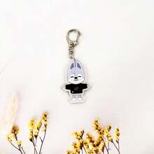 1 Piece, ,Spell Back Key Chain, Cartoon Photo Card, Bag Pendant, Cheng Xiao Lu Guangxia Cartoon Surrounding, Acrylic Key Chain Animation Surrounding, Party Gifts, Backpack Pendant.